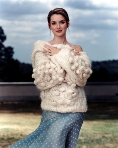 Winona Ryder Vogue sweater